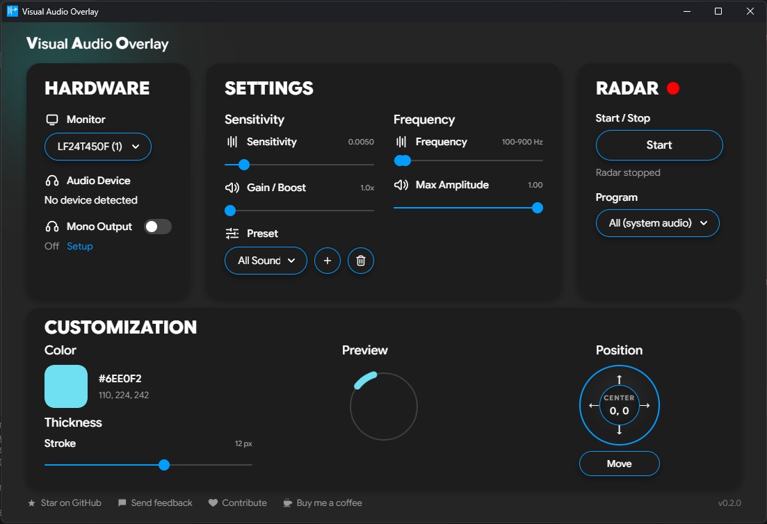 Visual Audio Overlay